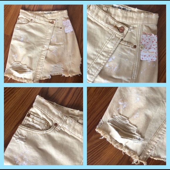 Free People / We the Free Denim Wrap Skirt NEW!! - Picture 2 of 3